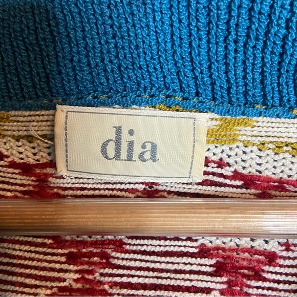 Dia North of Boston Vintage 1997 Horse Print Button Up Cardigan Sweater - Picture 3 of 9